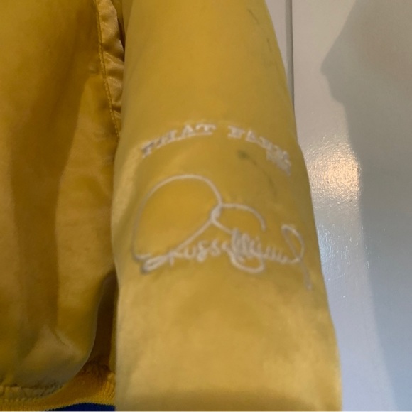 PHAT Farm Varsity Jacket. Warriors colors. Gold and Blue. size small - Picture 4 of 15